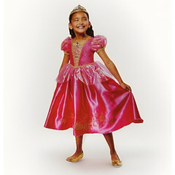 Rubie's Other - Pink Diamond Princess Halloween Dress Costume Girls Sz 6-6X with Gold Tiara NEW